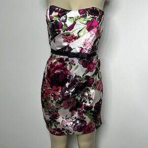 Teeze Me size 5 floral satin dress